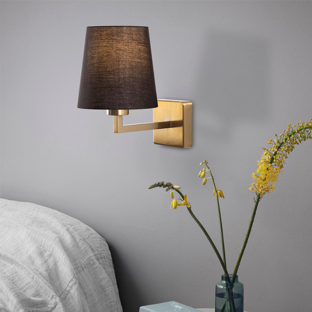 Profil Metal Wall Light in Gold and Black