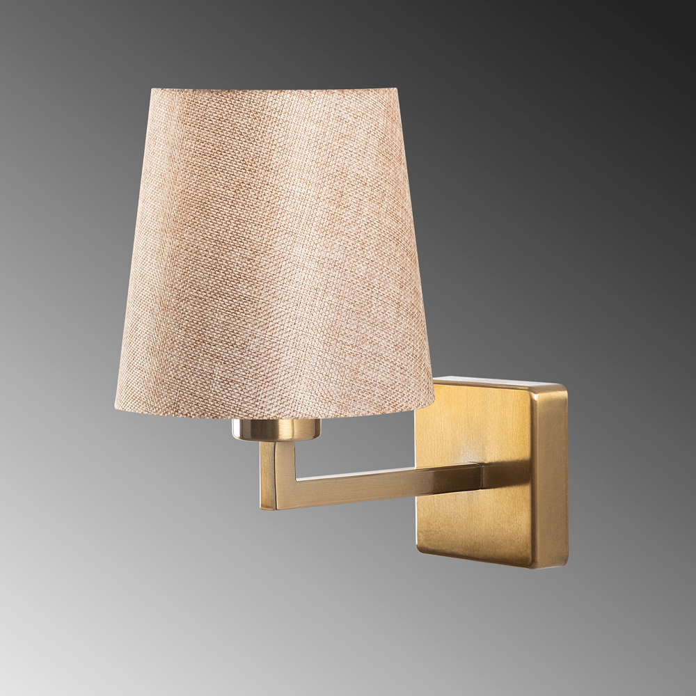 Profil Metal Wall Light in Gold and Cream