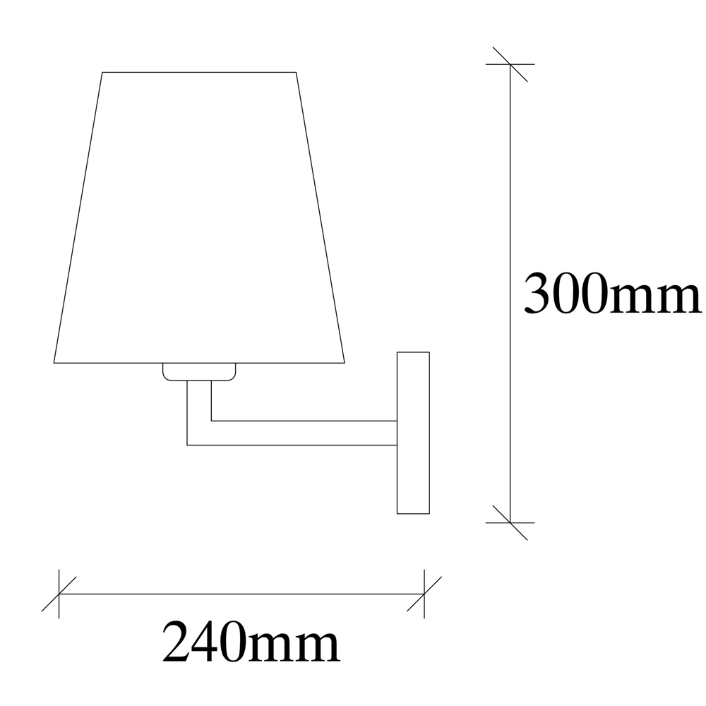 Profil Metal Wall Light in Gold and Cream