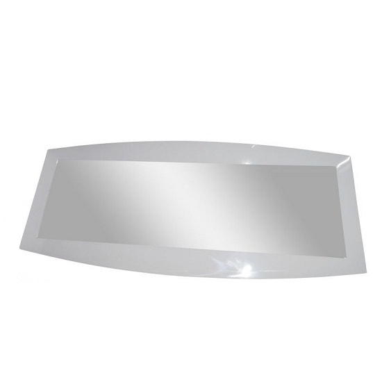 Promo Wall Mirror Rectangular In White High Gloss Furniture in Fashion
