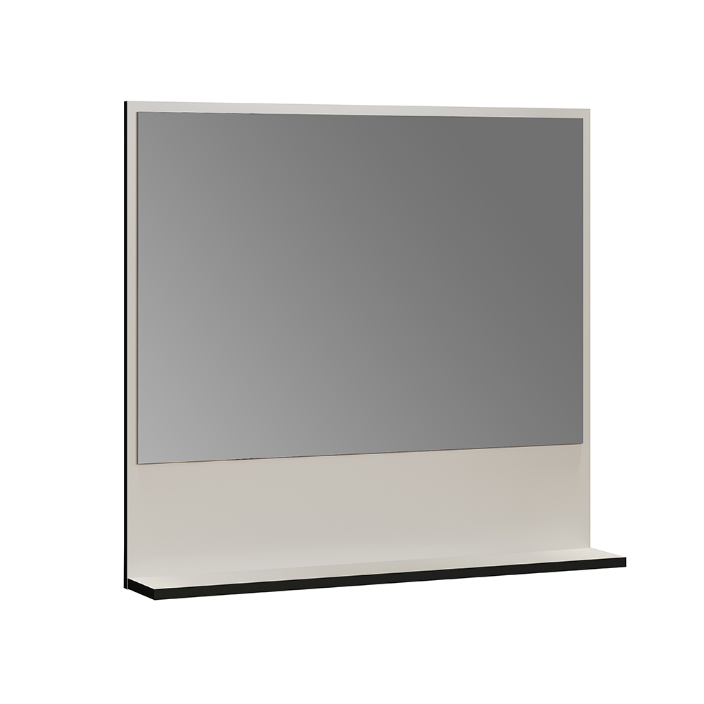 Provence Large Wooden Wall Mounted Bathroom Wall Mirror in Light Grey