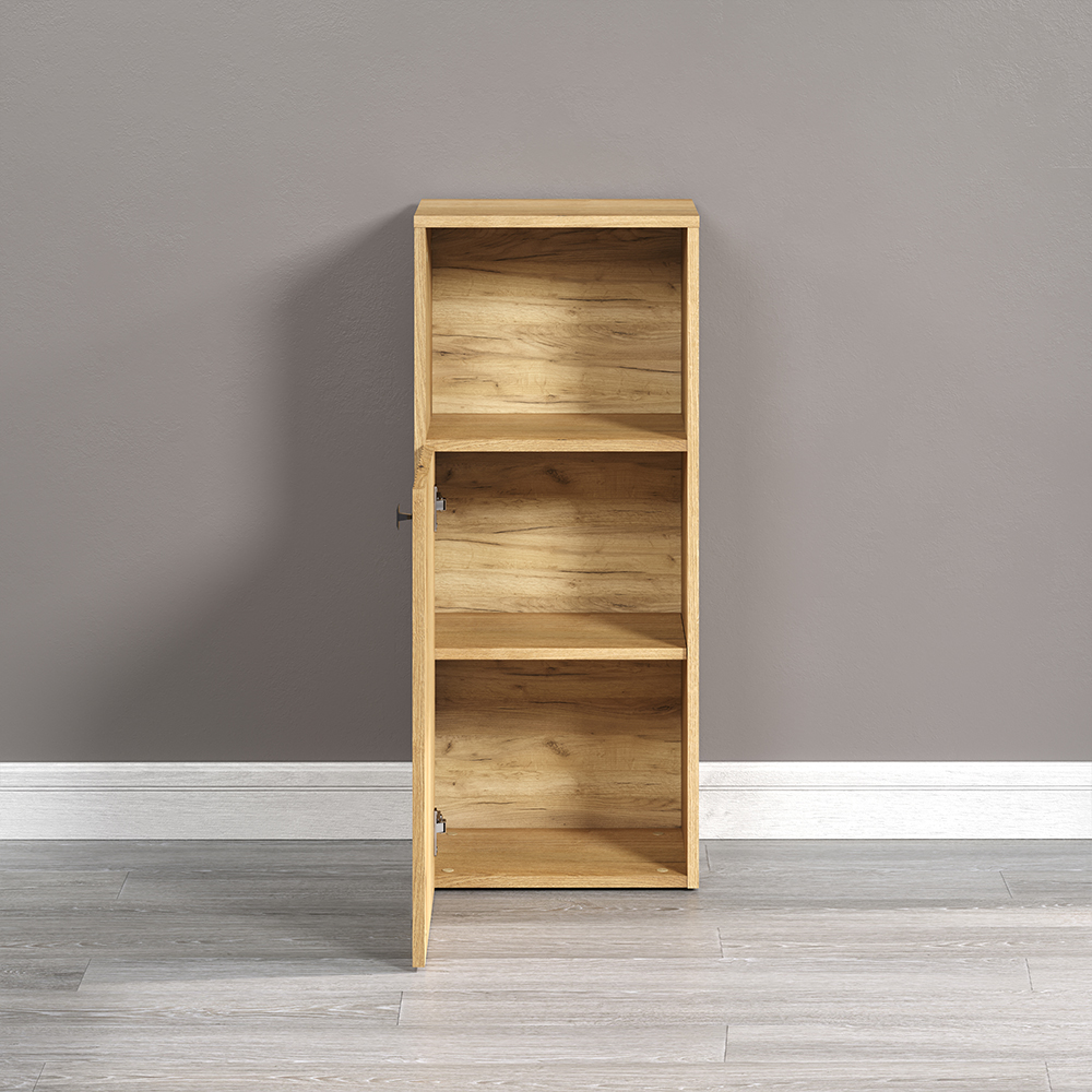 Provence Wooden Bathroom Storage Cabinet in Evoke Oak