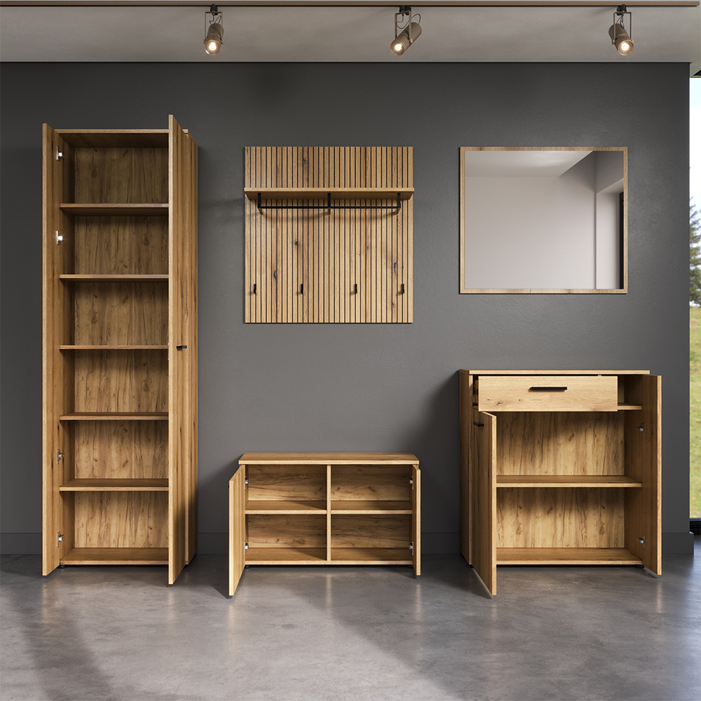 Provence Wooden Hallway Furniture Set in Evoke Oak