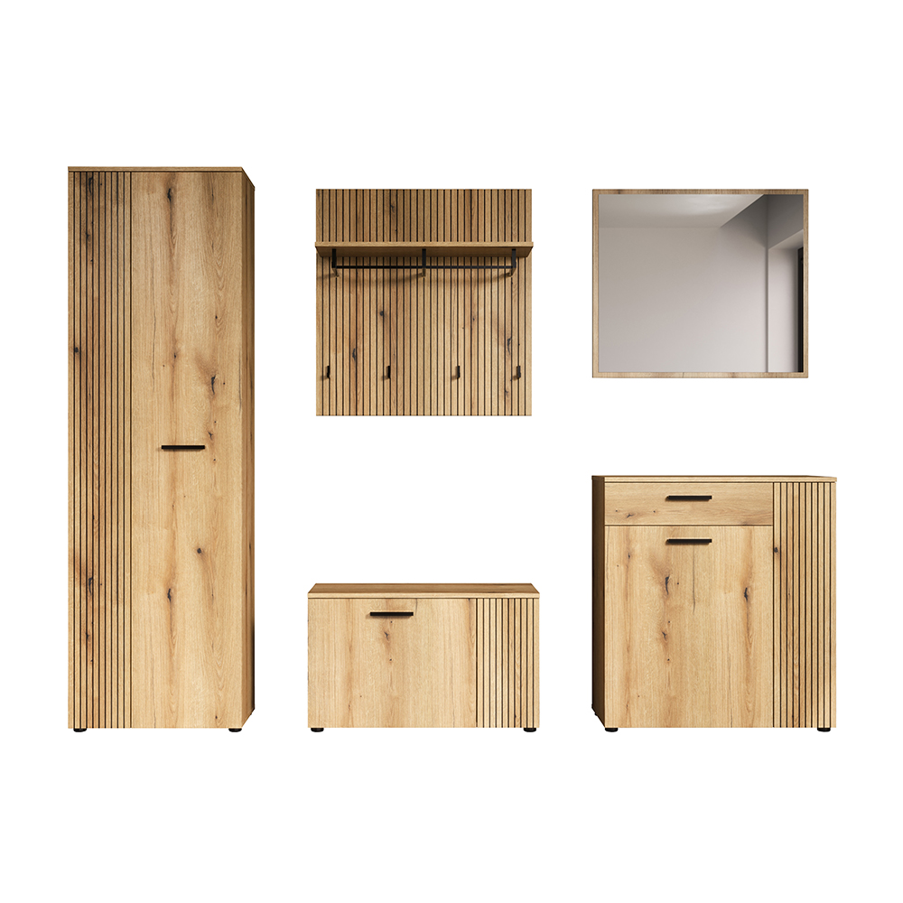 Provence Wooden Hallway Furniture Set in Evoke Oak