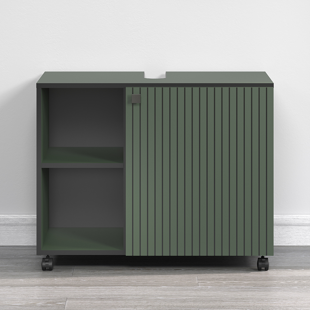 Provence Wooden Bathroom Furniture Set in Green