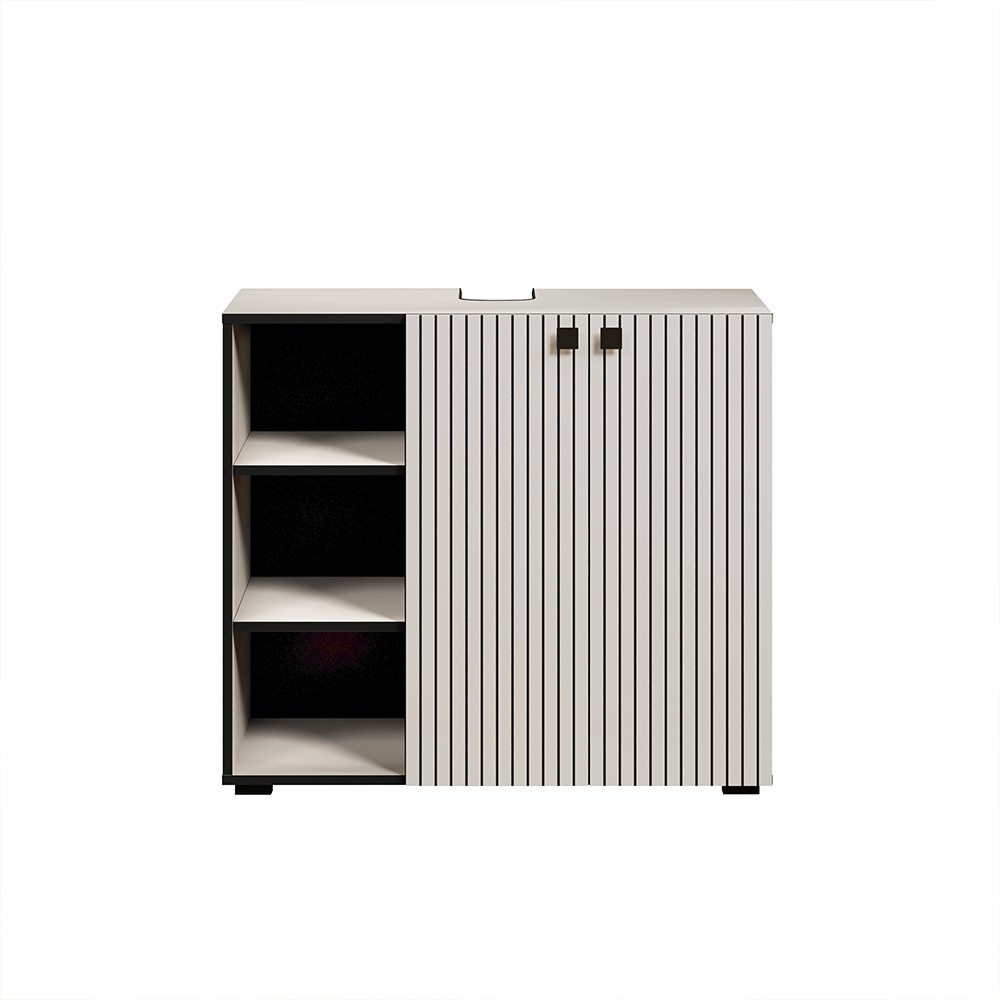 Provence Wooden Vanity Unit in Light Grey