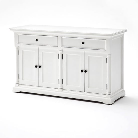 Proviko Wooden Classic Sideboard In Classic White