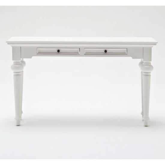 Proviko Wooden Console Table In Classic White_3