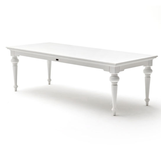 Read more about Proviko large wooden dining table in classic white