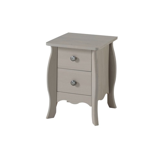 Platina Wooden Tall Bedside In Oak And Grey Furniture in Fashion