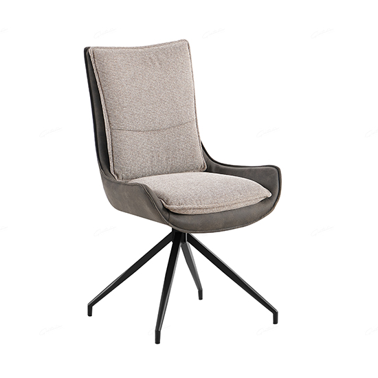 Read more about Provo fabric dining chair in light and dark beige