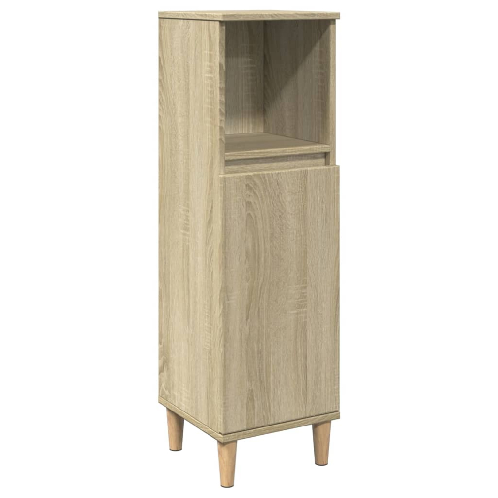 Pueblo Wooden 3 Piece Bathroom Furniture Set In Sonoma Oak