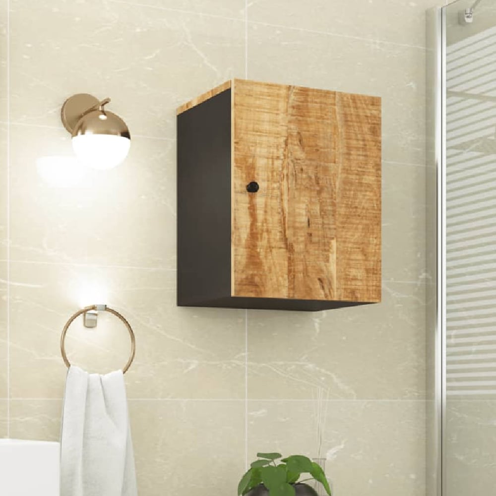 Read more about Pulaski wooden bathroom wall cabinet with 1 door in light brown
