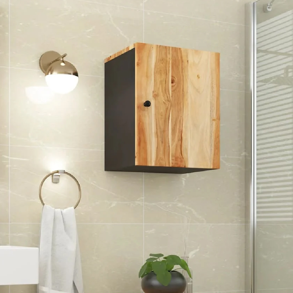 Read more about Pulaski wooden bathroom wall cabinet with 1 door in natural
