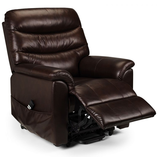 Pacifica Dual Motor Leather Rise And Recline Chair In Brown_2
