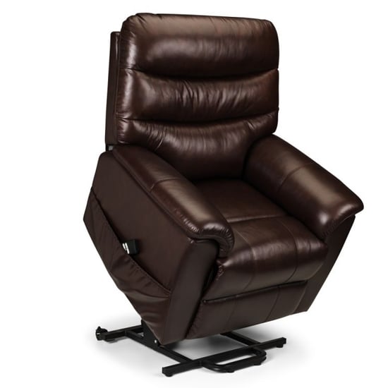 Pacifica Dual Motor Leather Rise And Recline Chair In Brown_4