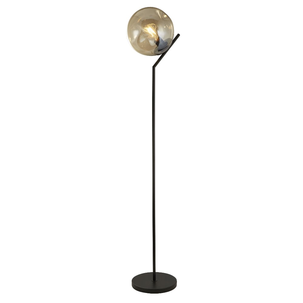 Read more about Punch champagne glass floor lamp in black