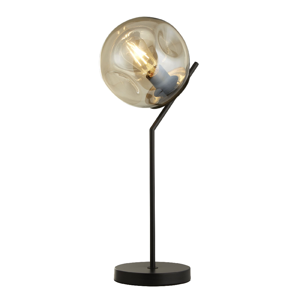 Read more about Punch champagne glass table lamp in black