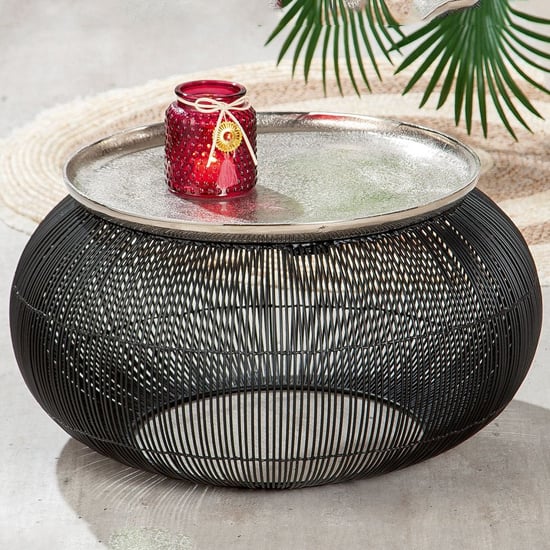 Read more about Puntual aluminium coffee table in black and silver