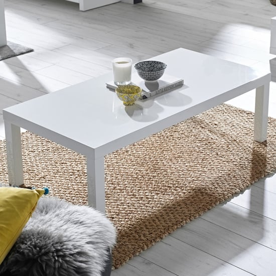 Read more about Purer high gloss coffee table in white