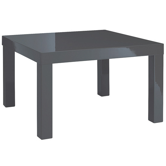 Photo of Purer high gloss end table in charcoal