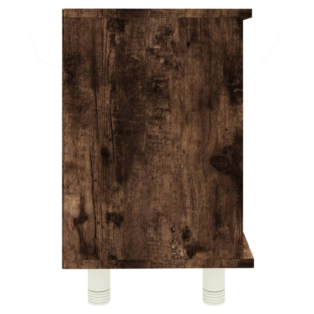 Putnam Wooden Vanity Unit With 1 Door In Smoked Oak