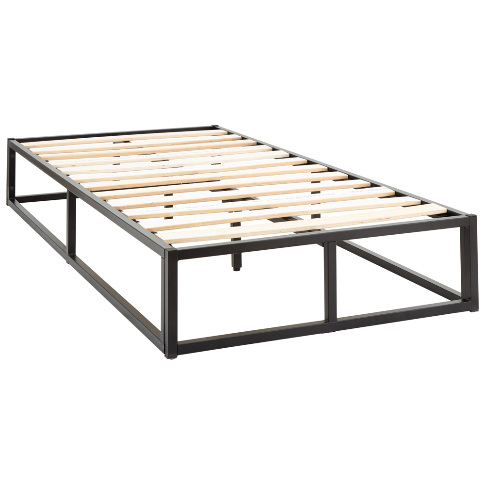 Putney Metal Single Bed In Black