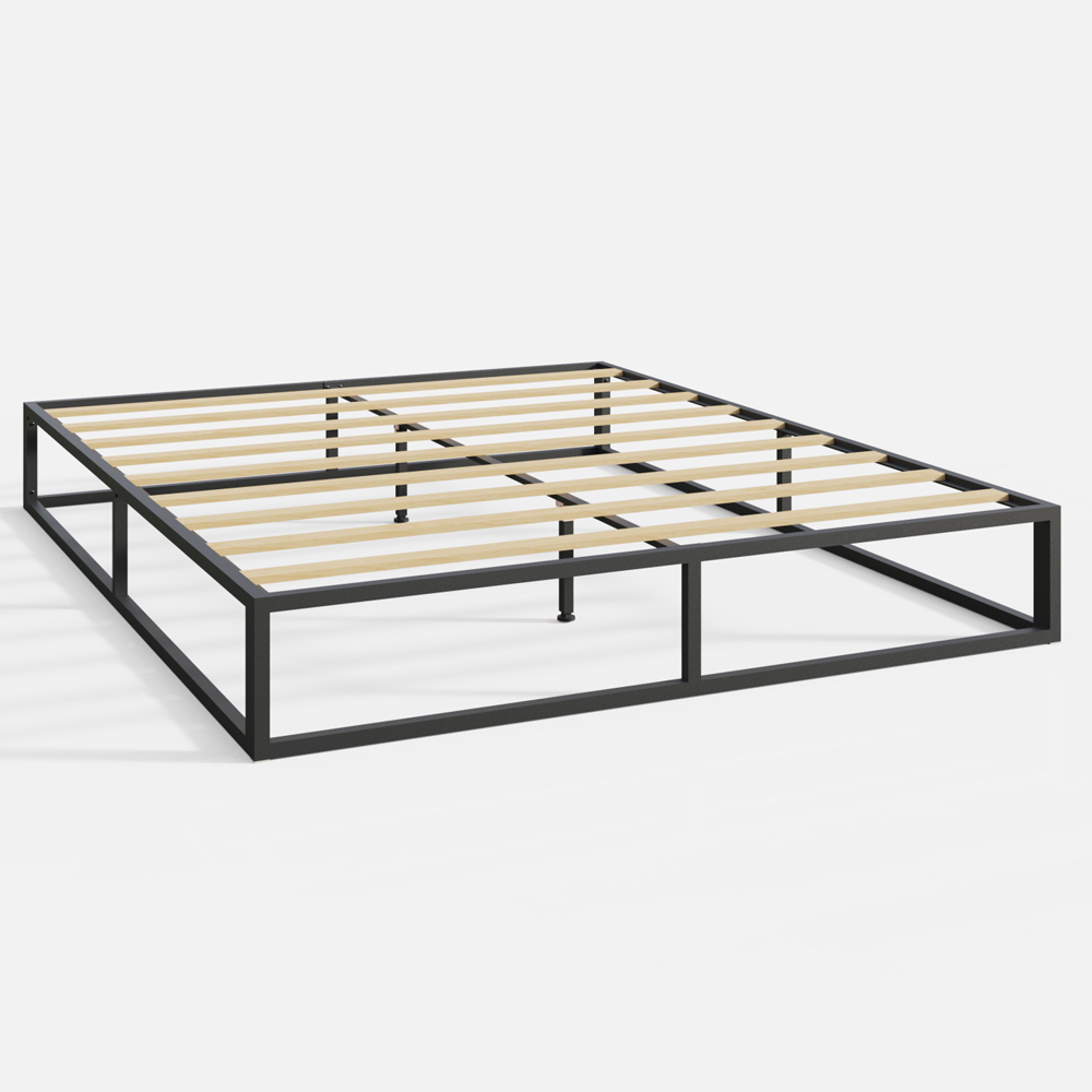 Putney Metal Small Double Bed In Black