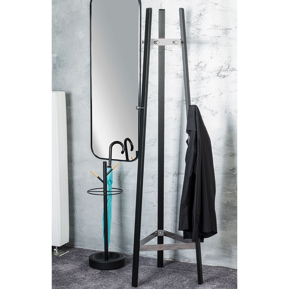 Puyallup Metal Coat Stand In Black