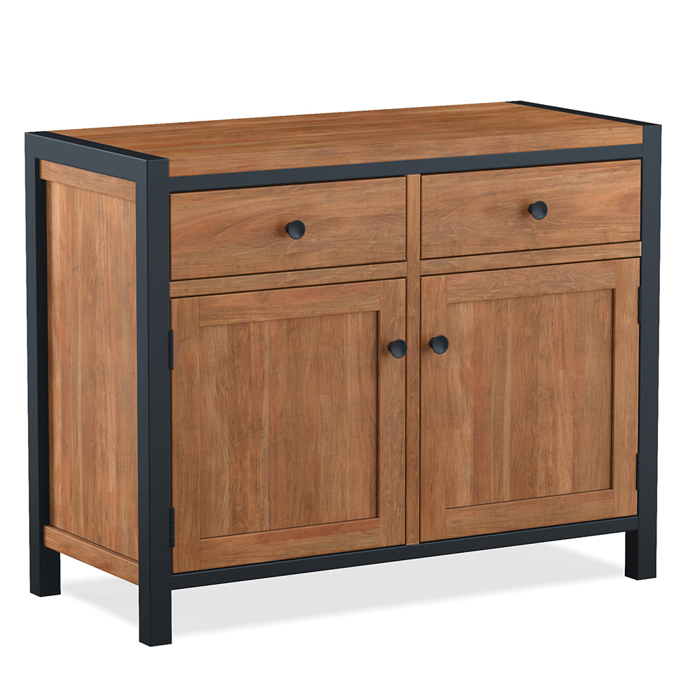 Qimera Acacia Wood Sideboard with 2 Doors 2 Drawers