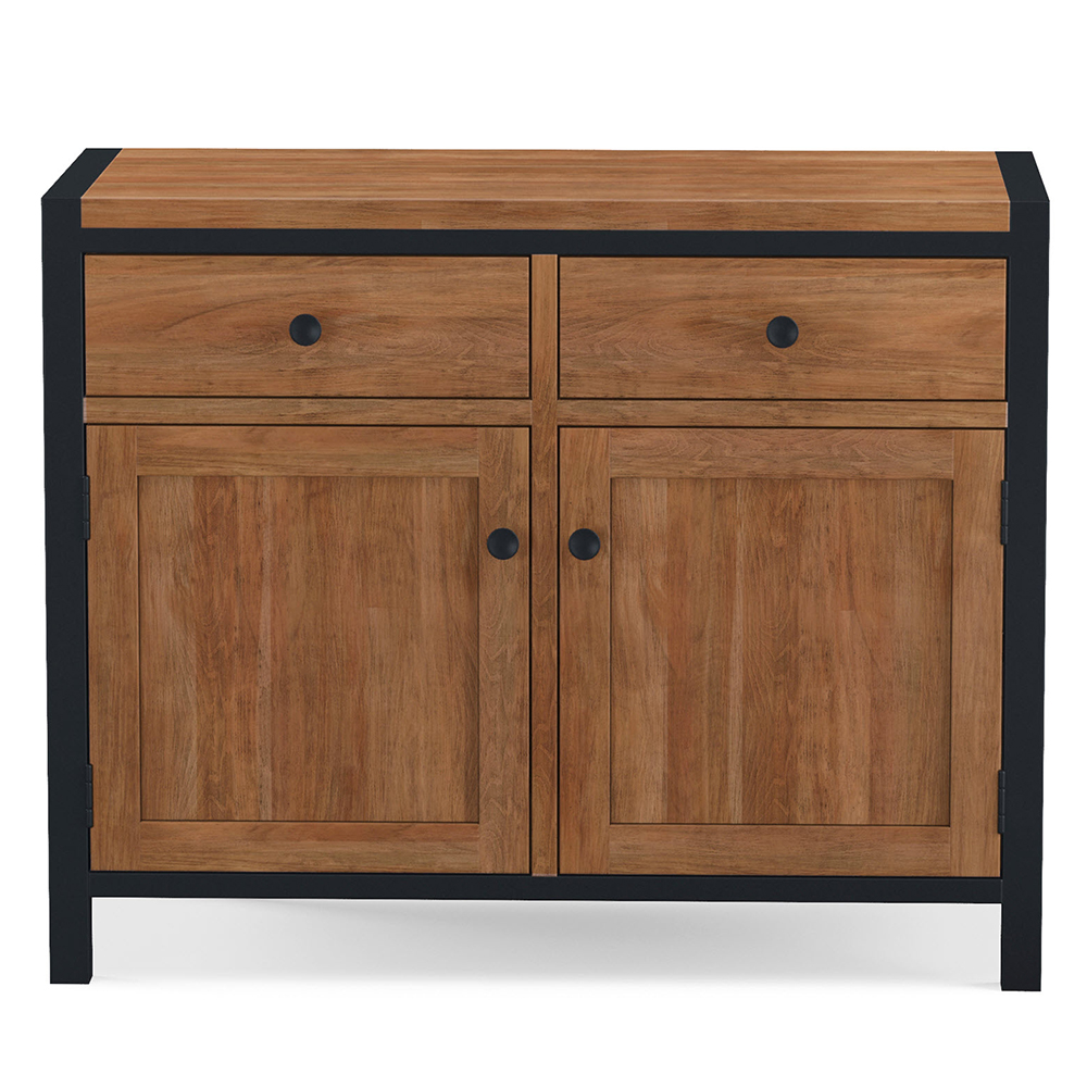Qimera Acacia Wood Sideboard with 2 Doors 2 Drawers