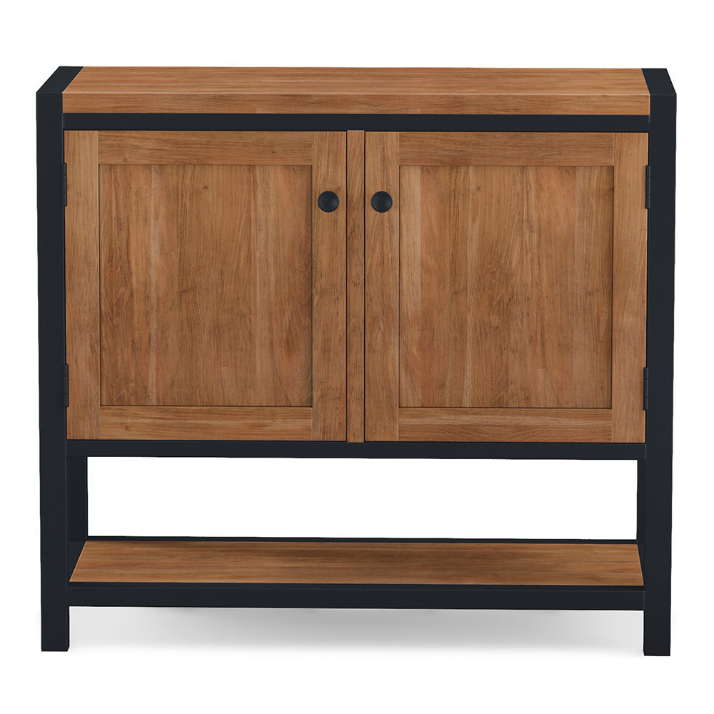 Qimera Acacia Wood Storage Cabinet with 2 Doors