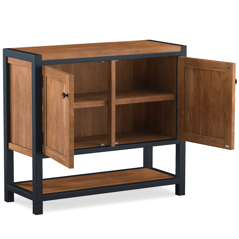 Qimera Acacia Wood Storage Cabinet with 2 Doors
