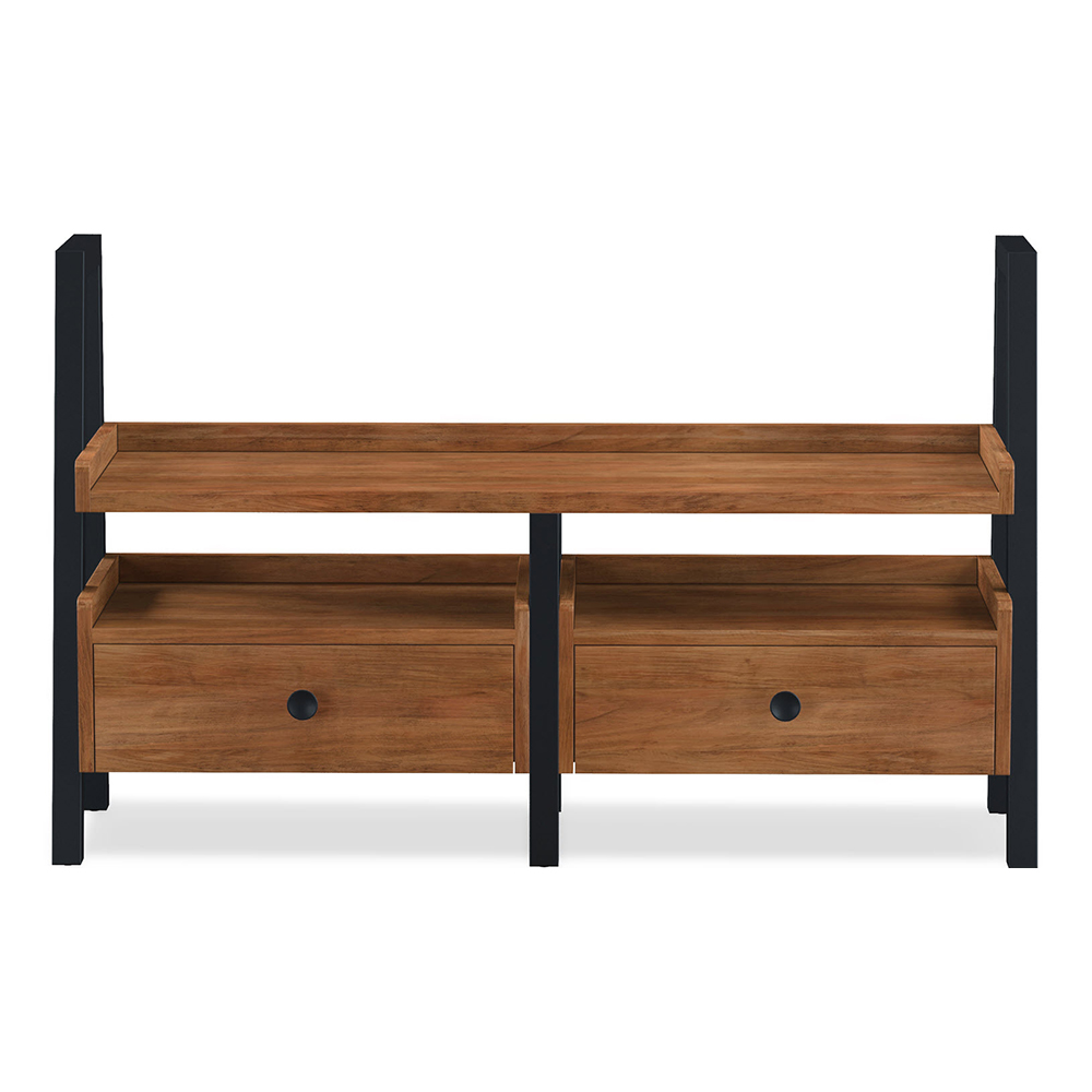 Qimera Acacia Wood TV Stand with 2 Drawers