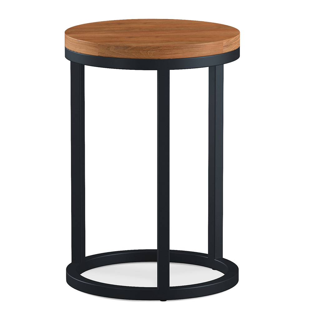 Qimera Round Acacia Wood Nest Of 2 Tables