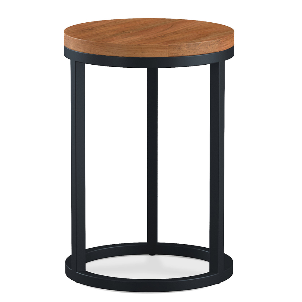 Qimera Round Acacia Wood Nest Of 2 Tables