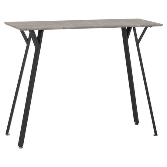 Read more about Qinson wooden bar table in concrete effect