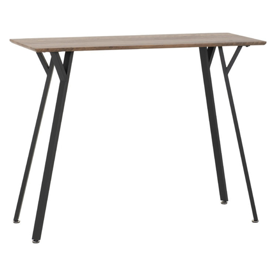 Qinson Wooden Bar Table In Medium Oak Effect thumbnail