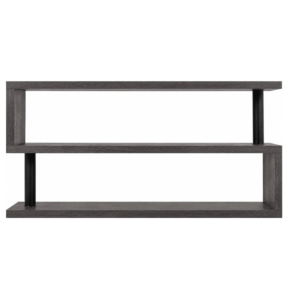 Qinson Wooden TV Stand in Black