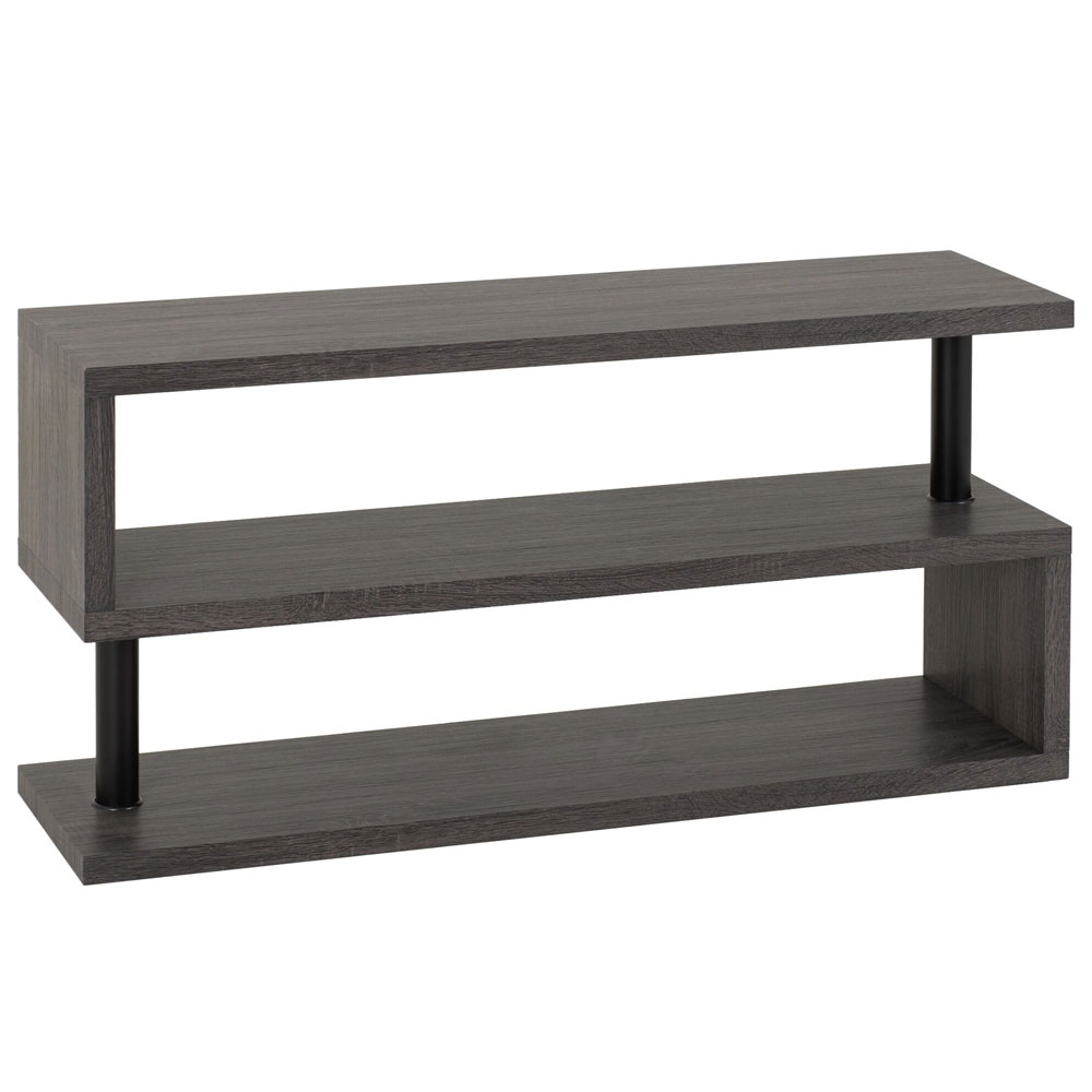 Qinson Wooden TV Stand in Black
