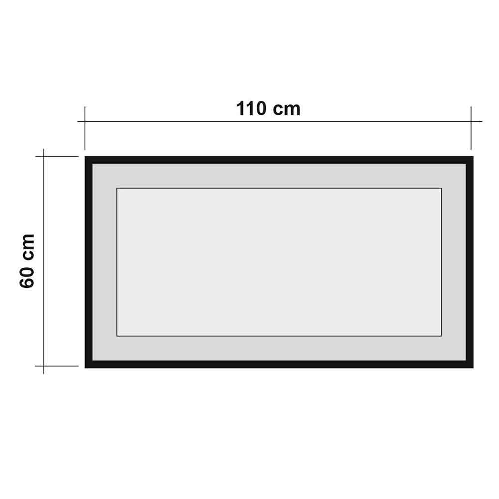 Quantum Glass Wall Mirror with Atlantic Pine Wooden Frame
