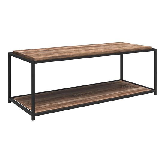 Quebec Wooden Coffee Table In Weathered Oak