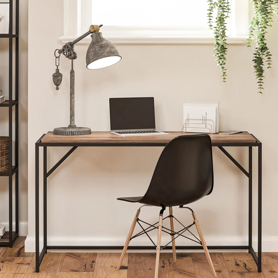 Quebec Wooden Laptop Desk In Weathered Oak