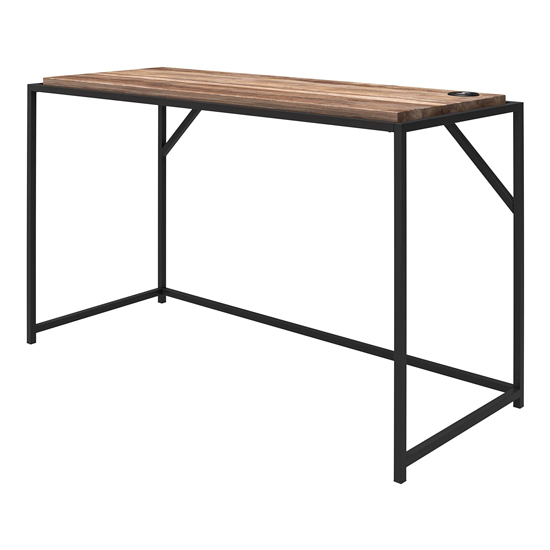 Quebec Wooden Laptop Desk In Weathered Oak