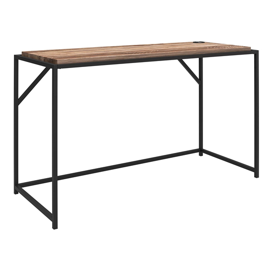 Quebec Wooden Laptop Desk In Weathered Oak
