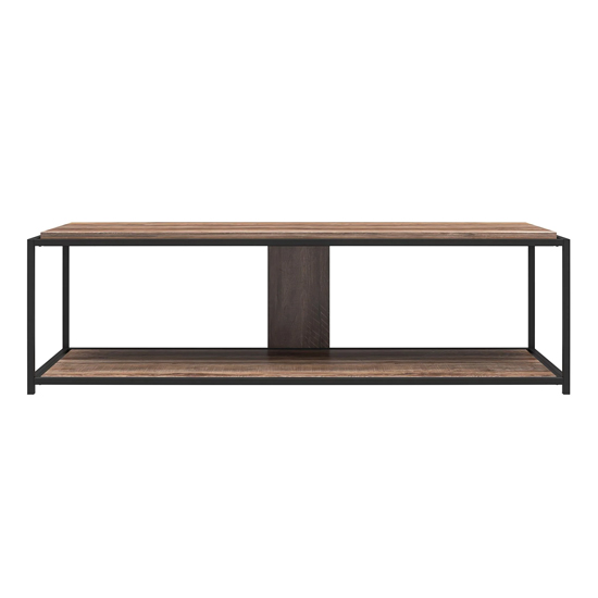 Quebec Wooden TV Stand In Weathered Oak
