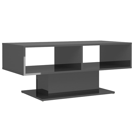 Quenti High Gloss Coffee Table With Shelves In Grey_2