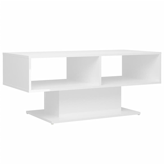 Quenti High Gloss Coffee Table With Shelves In White_2