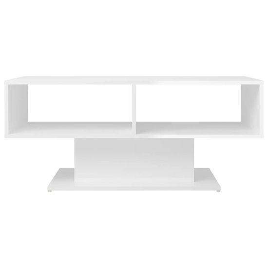 Quenti High Gloss Coffee Table With Shelves In White_3