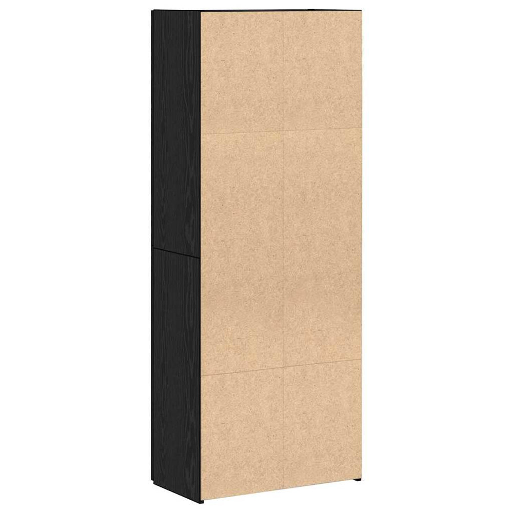 Quilcene 153cm Wooden Office Cabinet In Black Oak